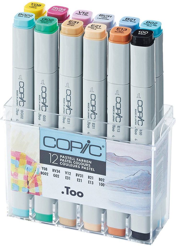 Copic Marker Pastellfarben 12er Set